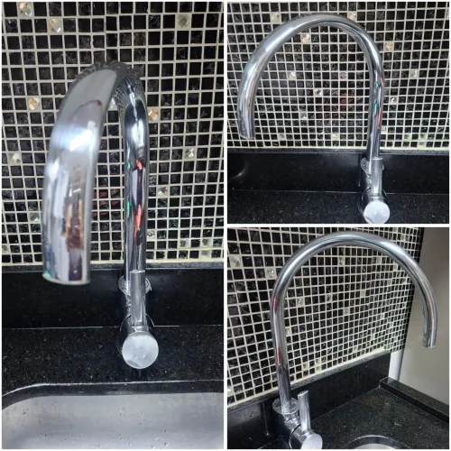 Torneira aço inox quente/frio - 140,00 aceito cartão