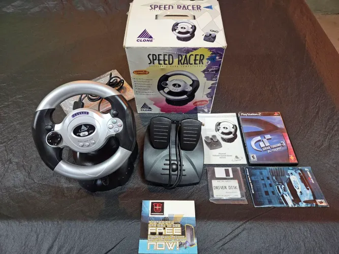 Volante PS2/PC atual, CIB, TOP!