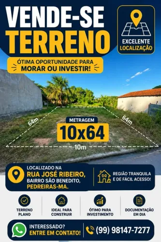 Terreno a venda,10x64m