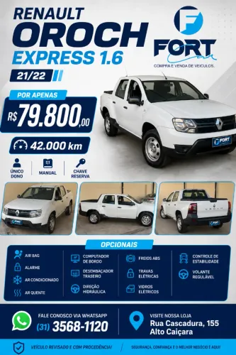 Renault Duster Oroch Exp. 1.6 Hi-flex 16V Mec. 2022