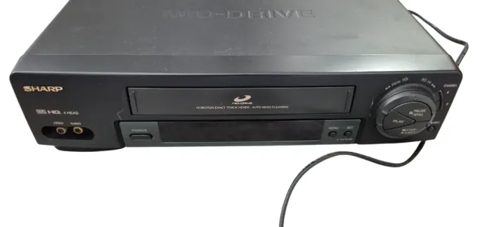 Vídeo Cassete Stereo 6 cabeças Original Sharp Raridade