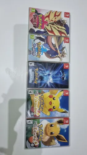 Jogos Pokémon Shield, Sword, Let's Go Pikachu, Let's Go Eevee e Brilliant Diamond