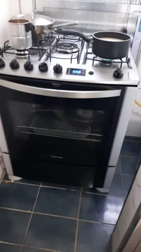 FOGÃO ELECTROLUX 5 BOCAS MESA DE INOX