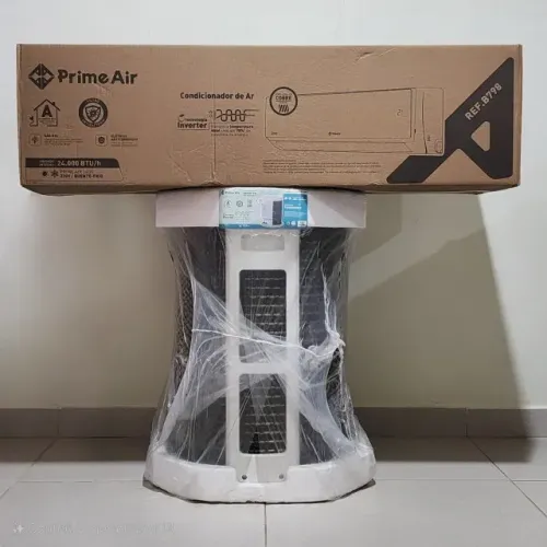 Ar-Condicionado 24000 BTU/h Prime Air Inverter Quente/Frio Espelhado - Novo, NF, Garantia