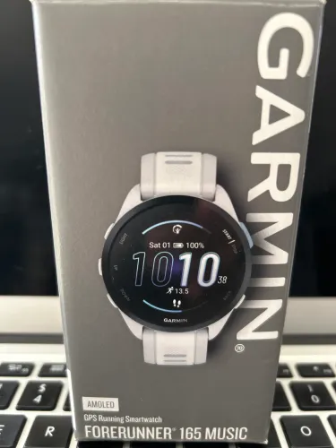 Garmin forerunner 165 music branco - amoled