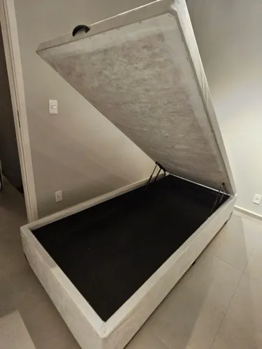 Cama Solteiro Baú + Colchão (usado) 