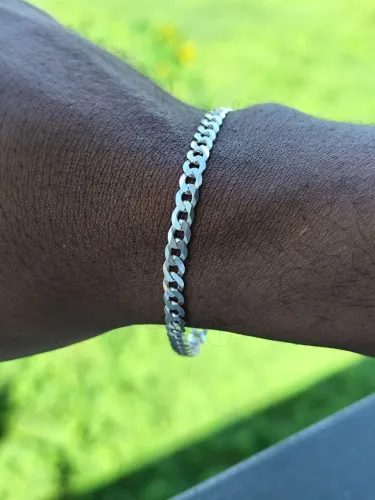Pulseira Grumet de Prata 925k, maciça, garantia eterna.
