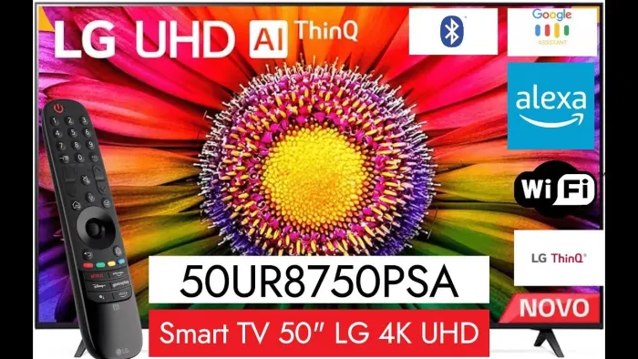 TV LG 50UR8750PSA 4k 50" com defeito na tela