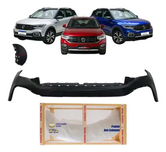 Parachoque Tcross 2020 2021 2022 2023 2024 Highline C/sensor Preto