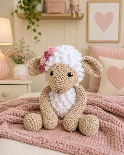 Ovelhinha em crochê amigurumi 