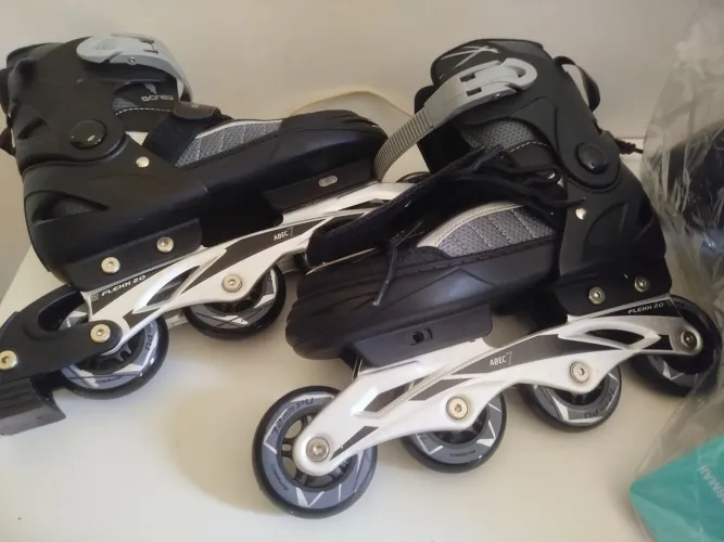 Kit de proteção e patins