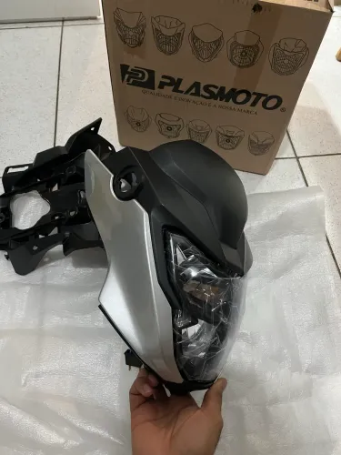 Kit Frente Farol Cg Titan Fan 160 2025 Adaptada Para Titan Fan Start 2014 Até 2024