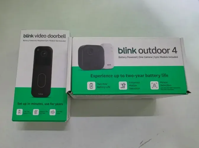 Campainha Blink + Câmera HD + Módulo Sinc - Importado dos EUA
