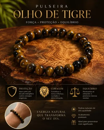 Pulseira Olho de Tigre