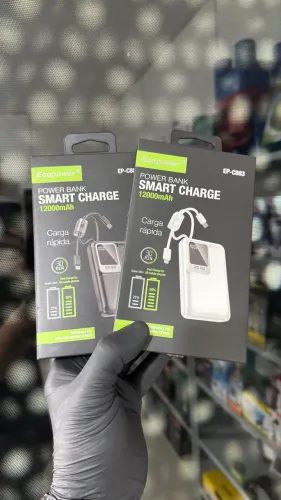Carregador portátil 12000mAh power Bank turbo 22.5W