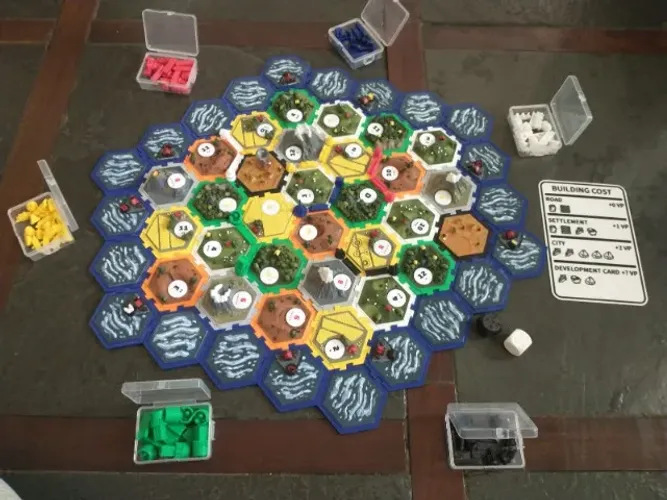 Catan + 5,6 Jogadores Em 3D