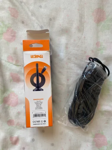 Antena Tv Digital Interna Hdtv Uhf Cabo 5m C/ Base magnética