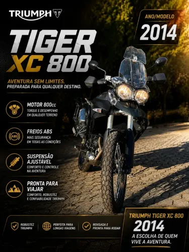 Tiger Xc 800 preço abaixo da tabela