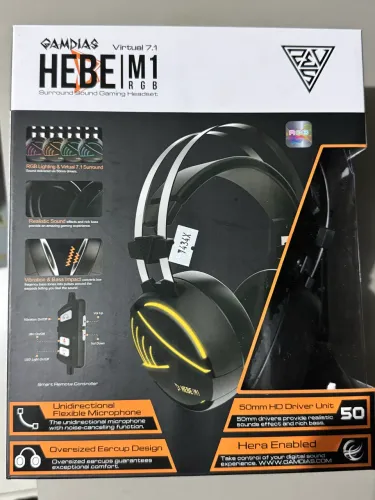 Headset gamer Gamdias Hebe M1 RGB 7.1