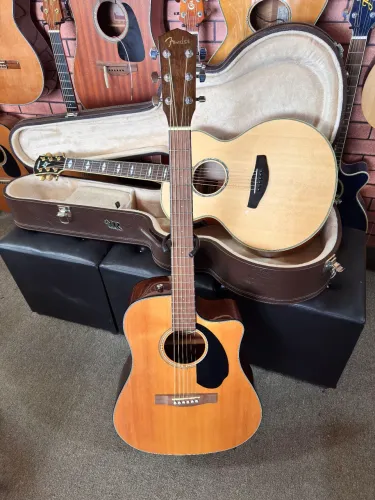 Violão Fender cd60sce folk elétrico regulado cordas elixir ANALISO TROCAS