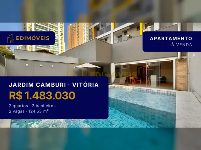Apartamento 2 suítes em Jardim Camburi, moderno e pronto para morar