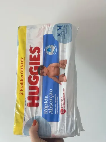 Fralda Huggies M - 36 un