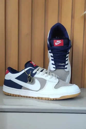 Dunk Low cinza/azul