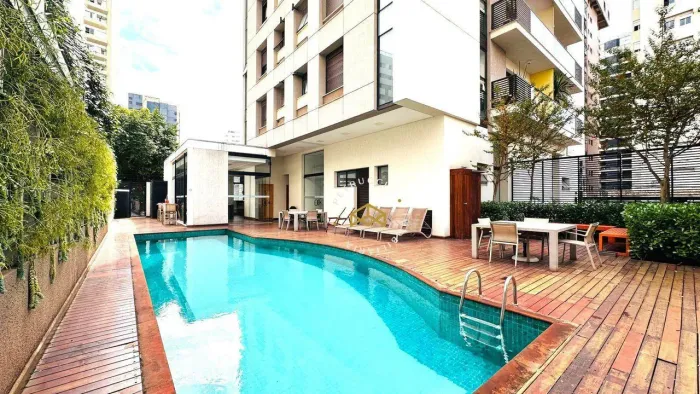 Apartamento com 1 dormitório para alugar, 56 m² - Cambuí - Campinas/SP
