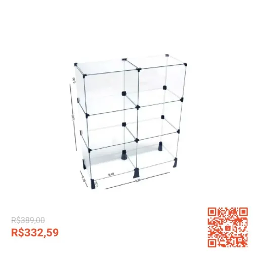 Peças de Vidro Temperado 4mm - Ideal para Vitrines, Expositores e Balcões