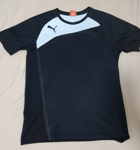 Camiseta Puma Sport Lifestyle Preta e Branca M - Esportiva