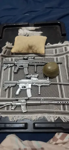 Kit militar para bonecos 1/6 (Armas)