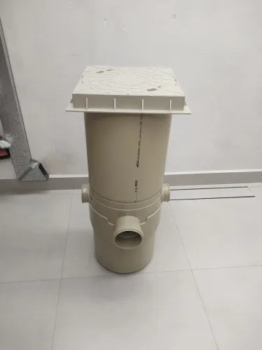 Caixa  de gordura DN300 com tampa e prolongador Amanco 