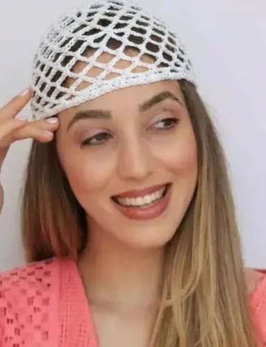 Touca de Crochê Feminina 