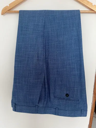 Terno Azul Completo de Poliviscose