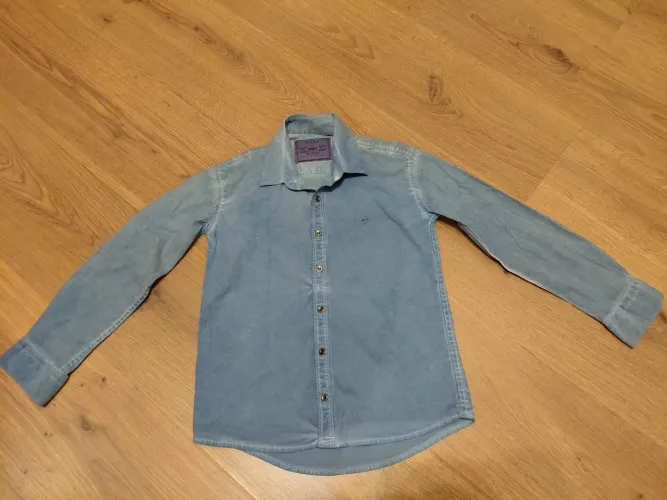 Camisa Infantil NOAK Manga Longa - Tam. 6 - Azul Claro