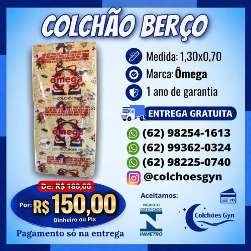 Colchão Berço entrega gratuita e imediata 