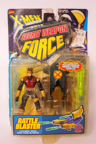 Action Figure do Ciclope da linha Marvel Comics X-Men Secret Weapon Force Toy Biz 1998