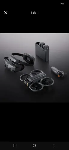 Drone DJI Avata 2 Fly Smart Combo BR+CONTROLE FPV 4K com Goggles e Motion -