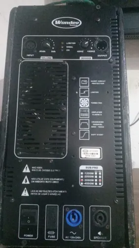 Amplificador ativador profissional sub Wonder sound