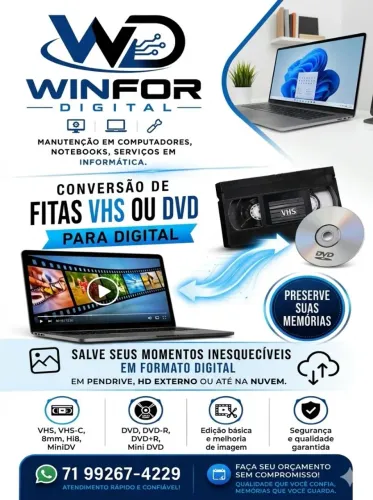 Conversão de Fitas VHS para Digital