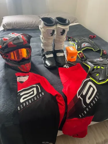 Kit roupa motocross 