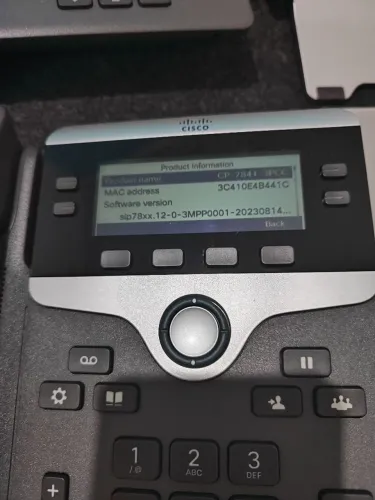 TELEFONE IP CISCO CP-7841-3PCC (MPP/SIP) - DESBLOQUEADO DE FÁBRICA