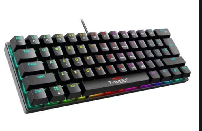 Teclado mecânico T61" Switch Azul Clic Clic Perfeito estado de funcionamento