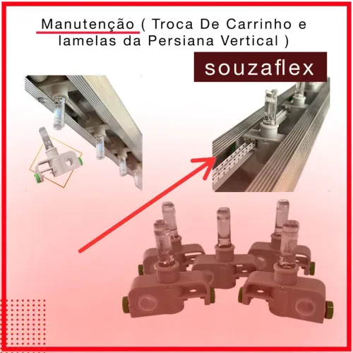 Cortina persiana vertical ( fabricação e Manutenção de peças )
