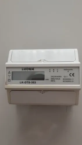 medidor de consumo de energia elétrica digital trifásico Lukma LK-DTS-353