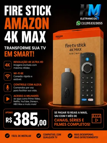 FIRE STICK AMAZON 4K MAX
