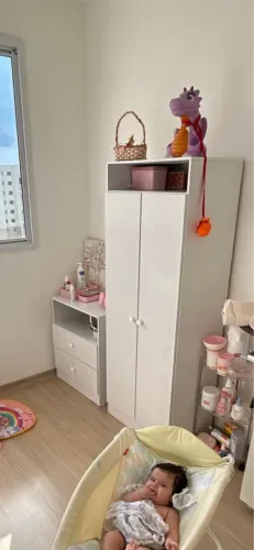 Quarto Infantil | Kit guarda-roupa e cômoda 