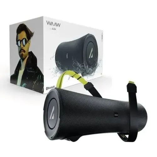 Caixa De Som Bluetooth Waaw By Alok Boom 100sb 40w 20h Ipx7 Preto