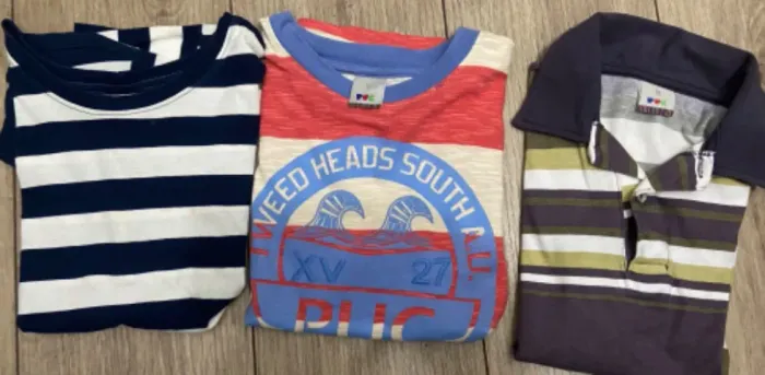 Kit camisetas e bermudas