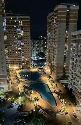 Apartamento 2 quartos no Parque das Águas - Andar alto, frente para piscina, sol da manhã.